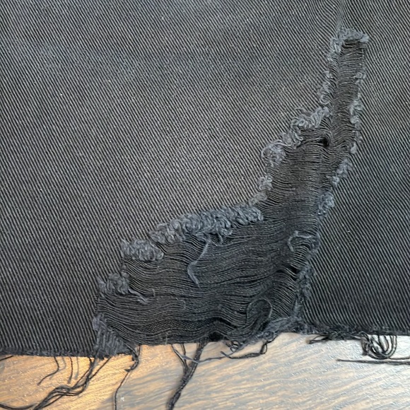 BNWOT PAC SUN BLACK DENIM MINI Skirt - Picture 3 of 4